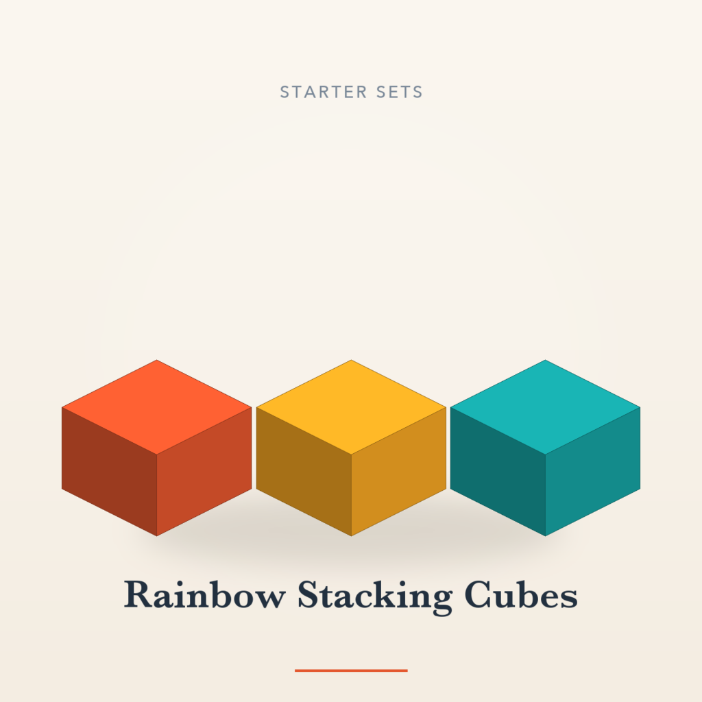 Rainbow Stacking Cubes