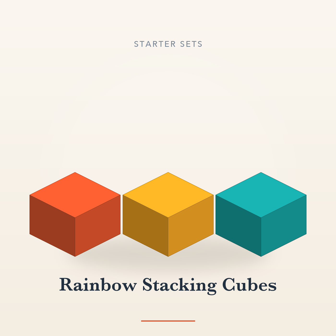 Rainbow Stacking Cubes